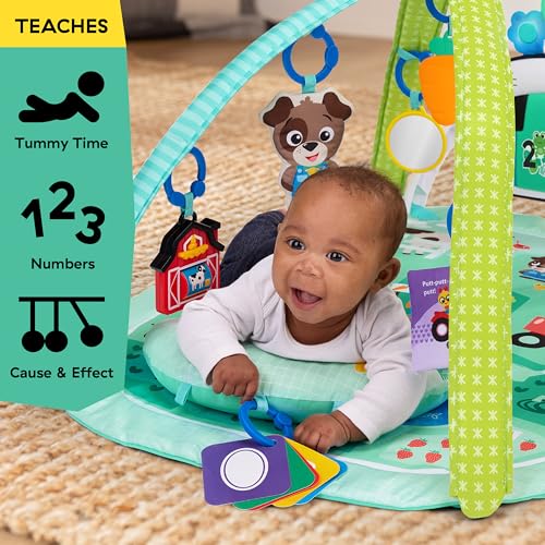 Baby Einstein 4-in-1 Kickin' Tunes Music and Language Play Gym and Piano Tummy Time Activity Mat