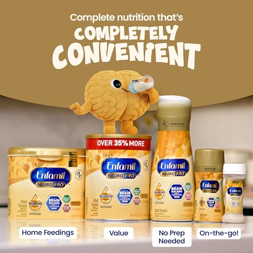 Enfamil NeuroPro Baby Formula, Brain Building Duo DHA & MFGM, Exclusive Immune Supporting HuMO6 Blend, Powder Infant Formula, Baby Milk, 20.7 Oz