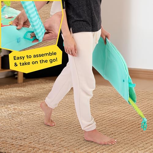 Baby Einstein 4-in-1 Kickin' Tunes Music and Language Play Gym and Piano Tummy Time Activity Mat