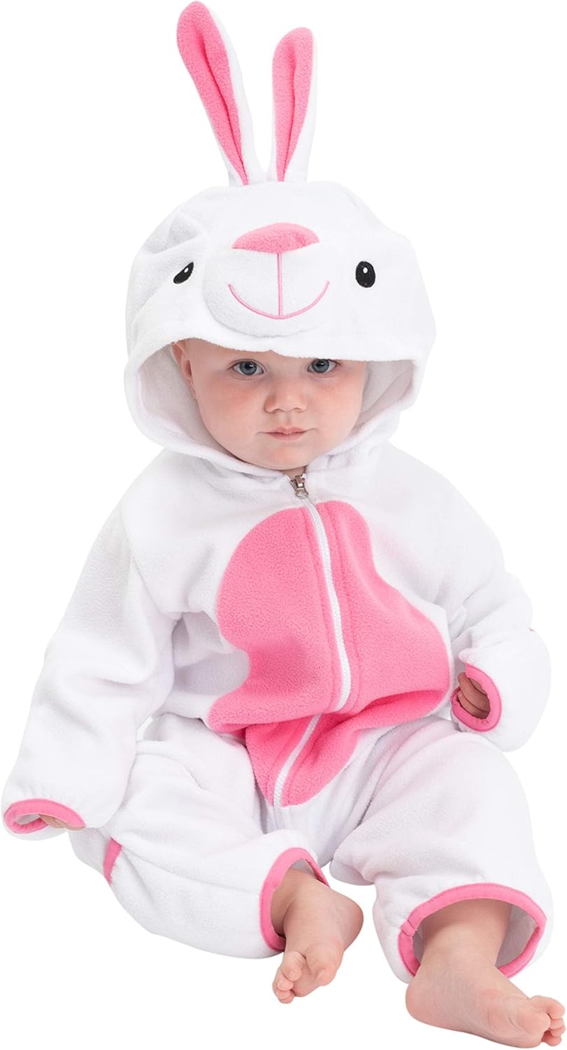 Cuddle Club Fleece Baby Bunting Bodysuit with Hood, Convertible Mittens & Booties, Car Seat Friendly, Soft & Warm, Easy Zip