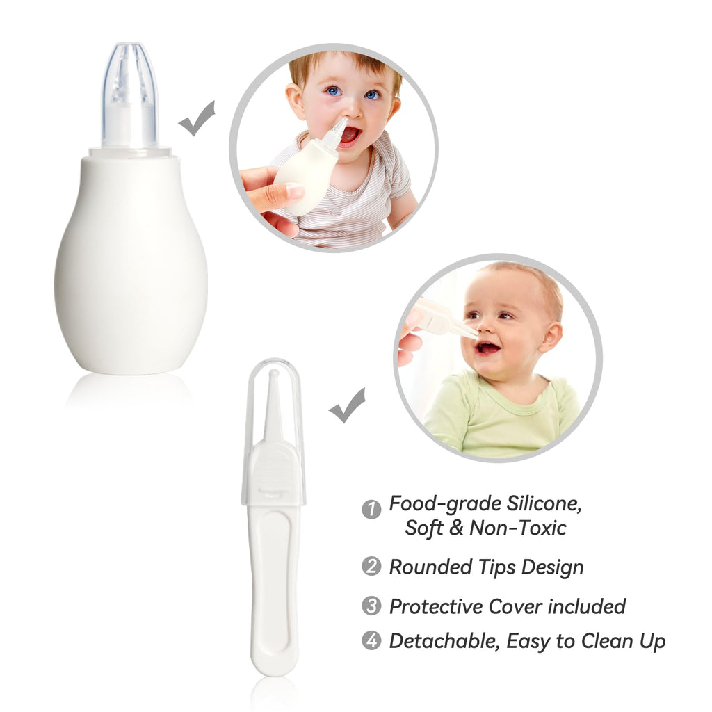 Baby Grooming Kit, Infant Safety Care Set with Hair Brush Comb Nail Clipper Nasal Aspirator,Baby Essentials Kit for Newborn Girls Boys (Pink Baby Grooming kit)