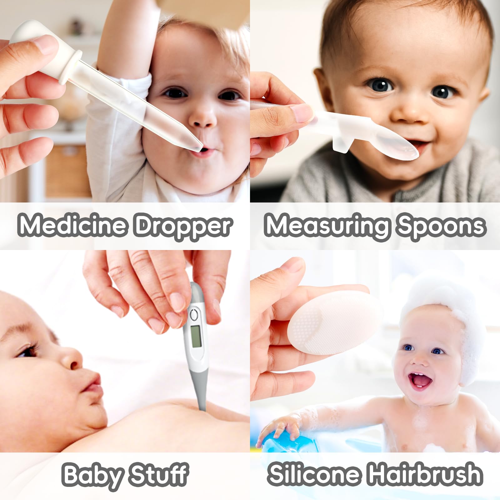 Baby Grooming Kit, Infant Safety Care Set with Hair Brush Comb Nail Clipper Nasal Aspirator,Baby Essentials Kit for Newborn Girls Boys (Pink Baby Grooming kit)