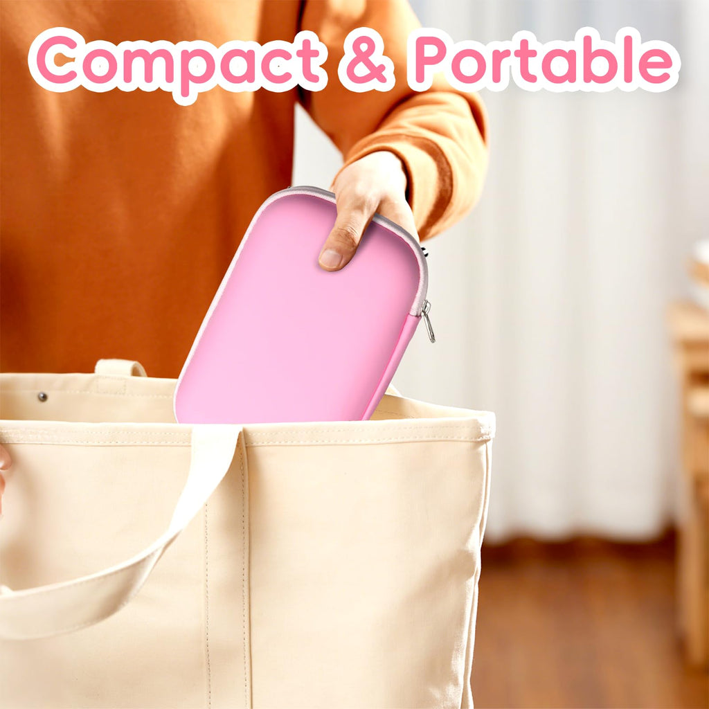 Baby Grooming Kit, Infant Safety Care Set with Hair Brush Comb Nail Clipper Nasal Aspirator,Baby Essentials Kit for Newborn Girls Boys (Pink Baby Grooming kit)