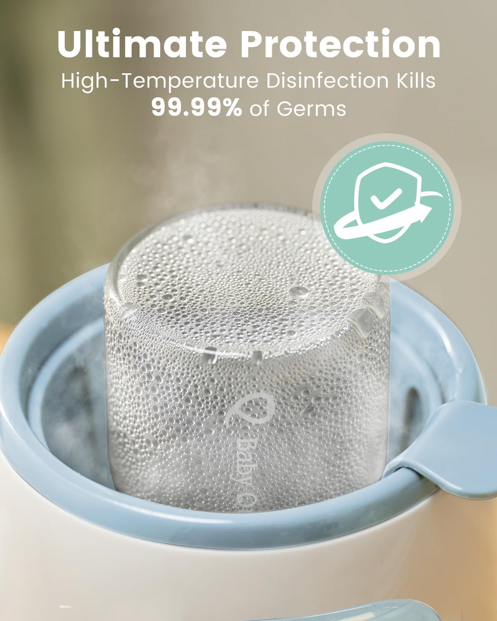 Bottle Warmer, Grownsy 8-in-1 Fast Baby Bottle Warmer with Timer, Safe for Breastmilk Nutrients, Accurate Temperature Control, with Defrost, Sterili-zing, Keep Warm, Heats Baby Food & Bottles