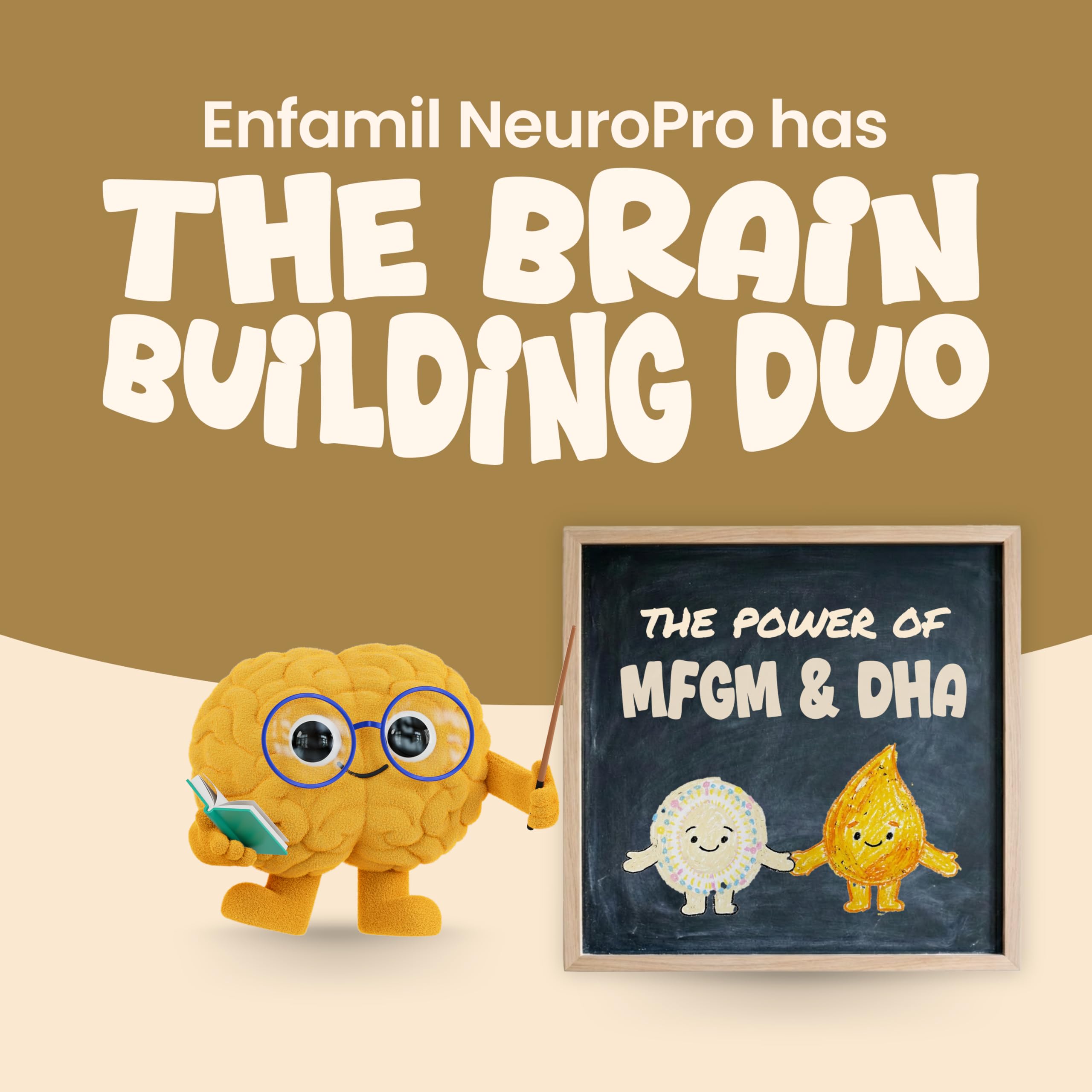 Enfamil NeuroPro Baby Formula, Brain Building Duo DHA & MFGM, Exclusive Immune Supporting HuMO6 Blend, Powder Infant Formula, Baby Milk, 20.7 Oz
