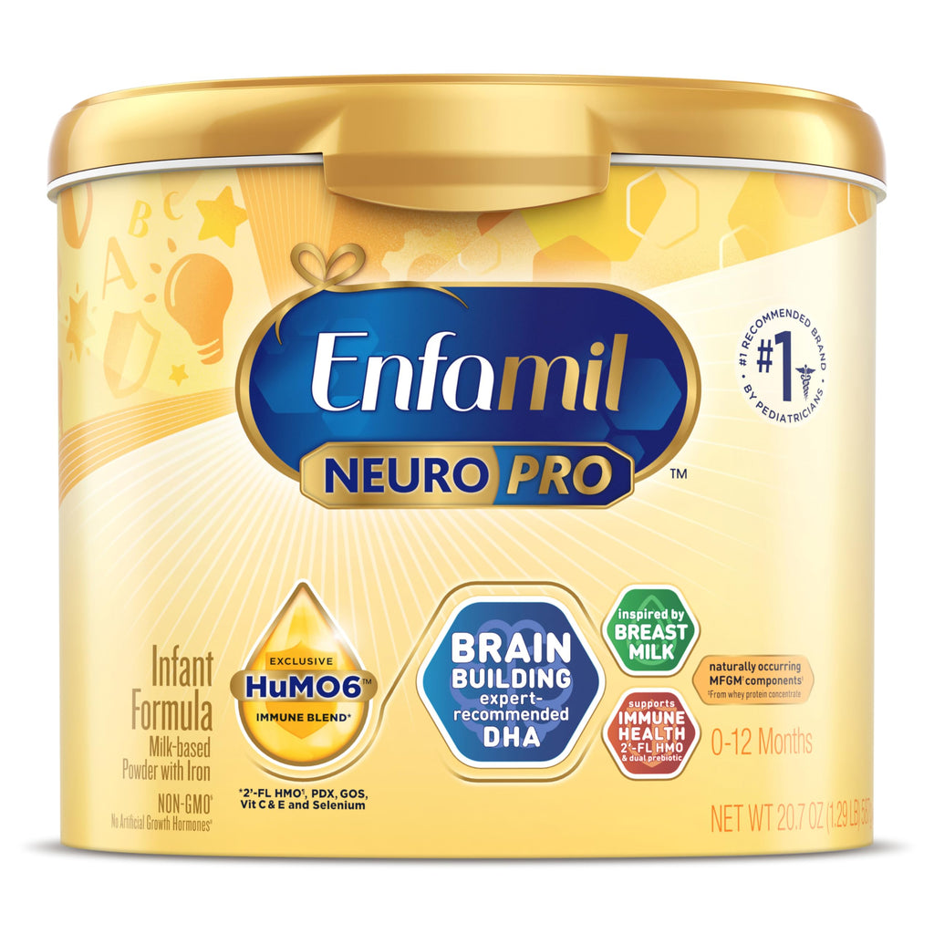 Enfamil NeuroPro Baby Formula, Brain Building Duo DHA & MFGM, Exclusive Immune Supporting HuMO6 Blend, Powder Infant Formula, Baby Milk, 20.7 Oz