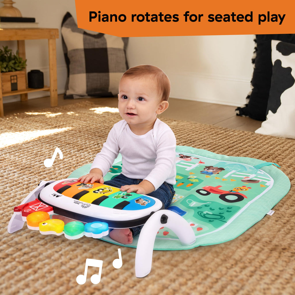 Baby Einstein 4-in-1 Kickin' Tunes Music and Language Play Gym and Piano Tummy Time Activity Mat